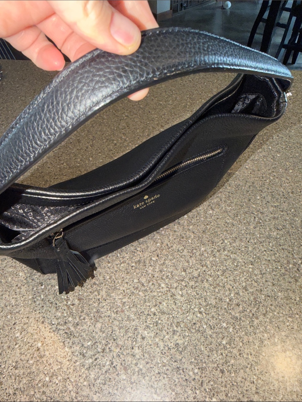 kate spade Chester Street Black Pebbled Leather Bag and wallet - Picture 7 of 7